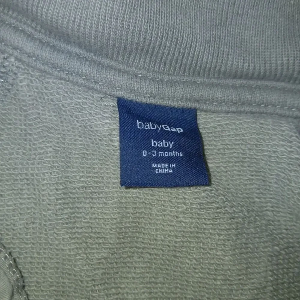 BabyGap Fleece Bomber-Style Cardigan Jacket size 0-3 months